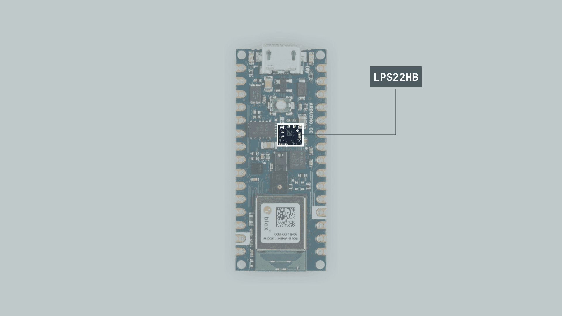 The LPS22HB sensor.