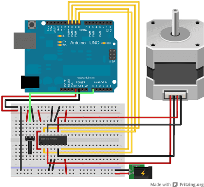 Stepper arduino using motor with