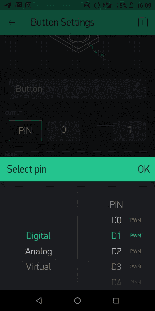Test the connection by creating two pushbuttons.