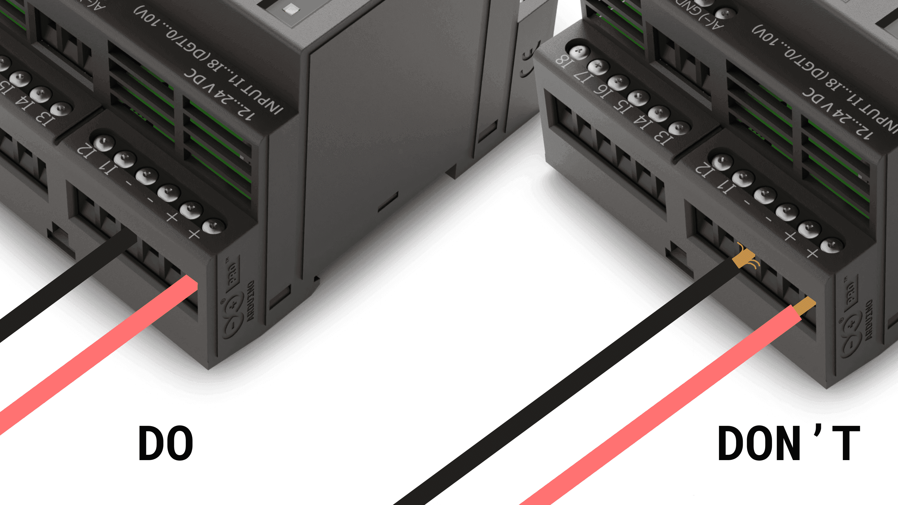 Wiring precaution