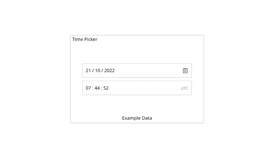 Time Picker Widget