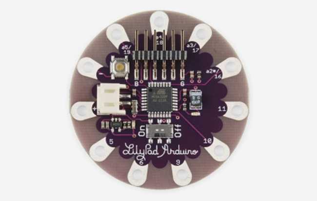 The LilyPad Arduino Simple board