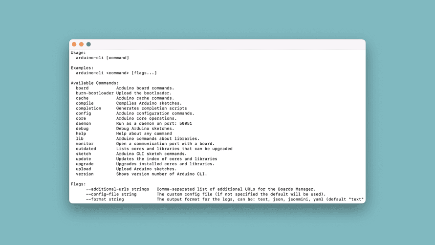 Arduino CLI(コマンドラインインターフェイス)