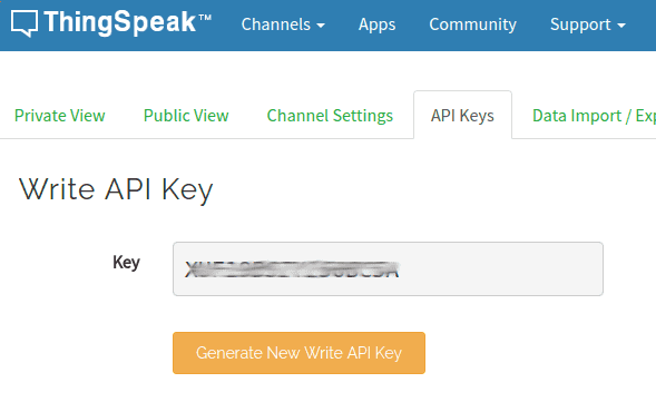 Generate API key.