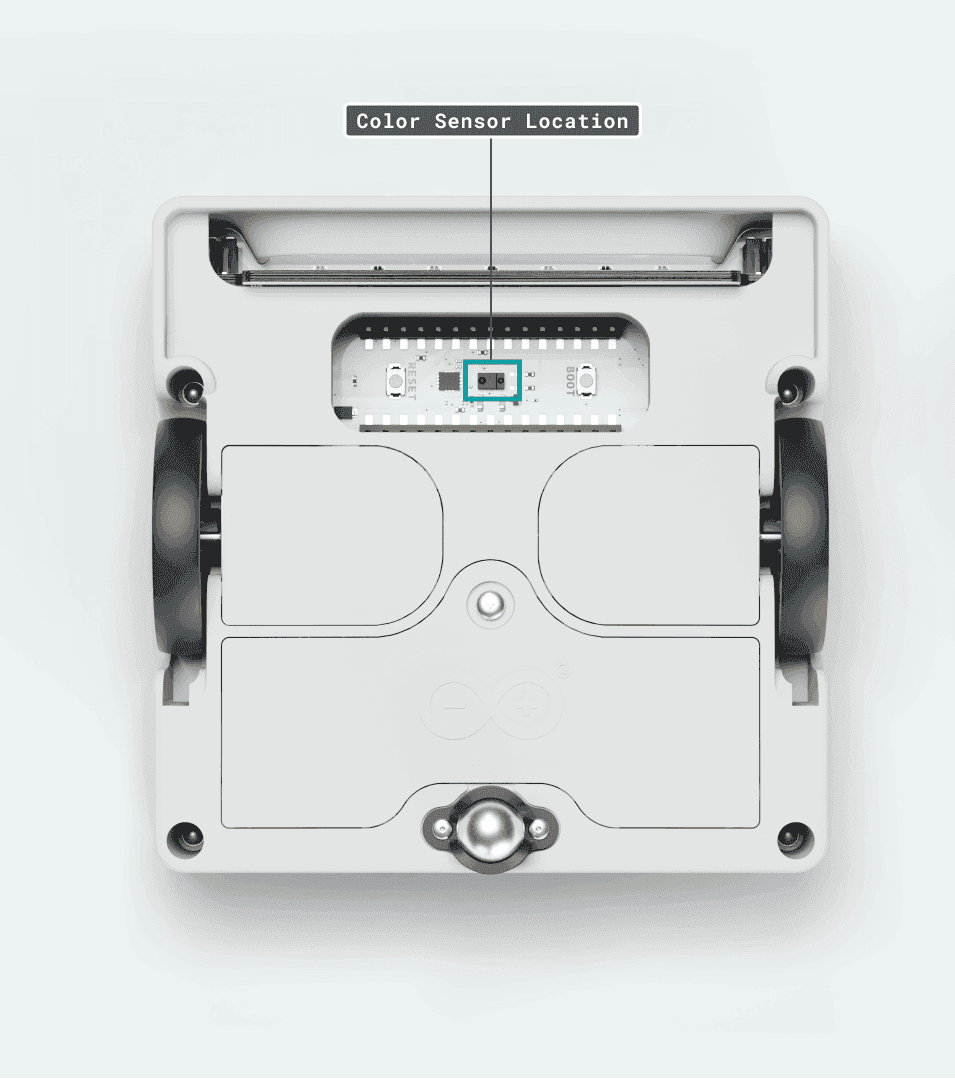 Color sensor bottom view
