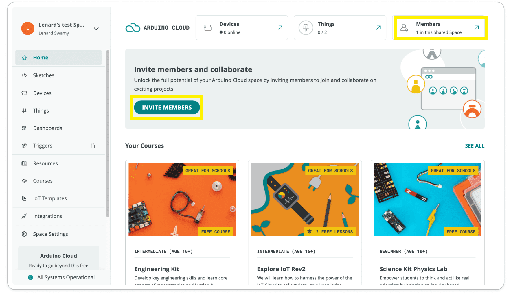 Cloudnode Invitation Code Invite members to collaborate