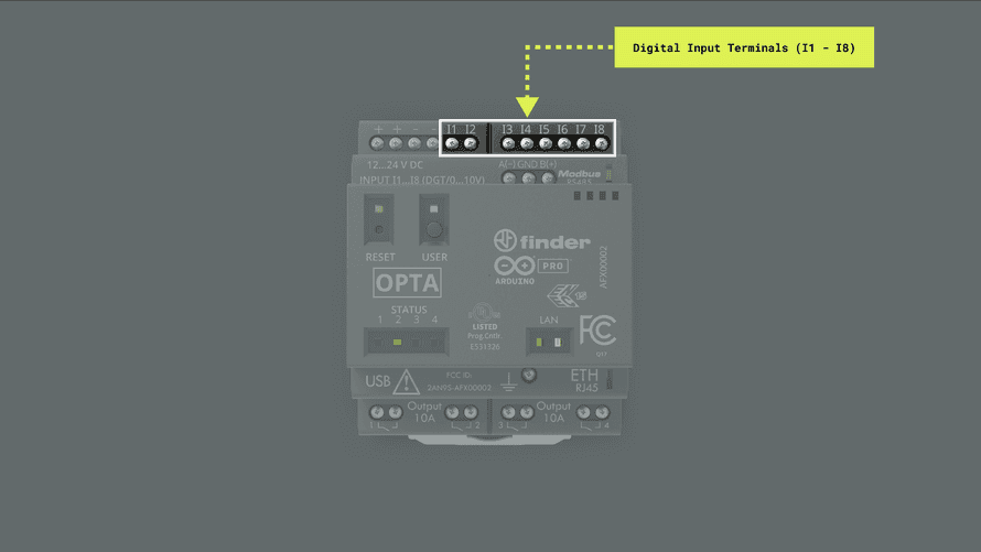 Opta Core Software Opta™ digital input terminals