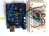 TX wire Green, RX wire Blue, +5v wires are red, GND wires are black