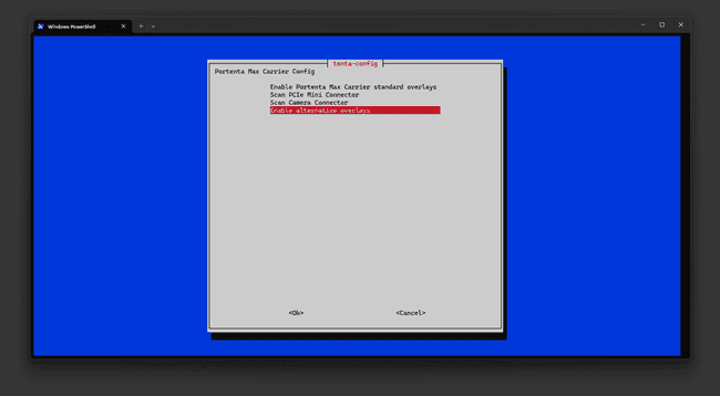Portenta Max Carrier mPCIe Overlay Configuration - Overlays