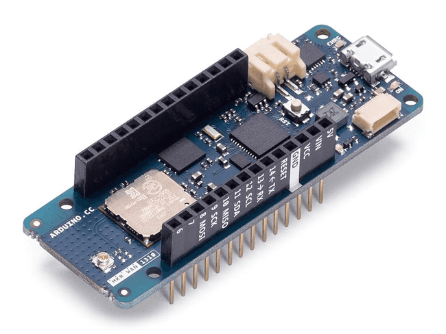 The Arduino® MKR WAN 1310 board.